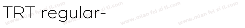 TRT regular字体转换